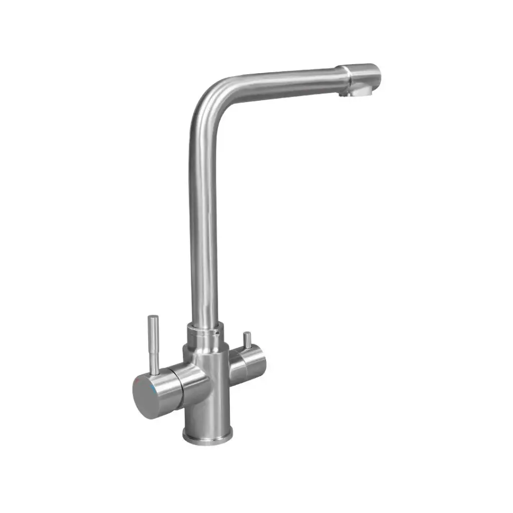 [AQ-3W-CH] 3-weg kraan Chroom